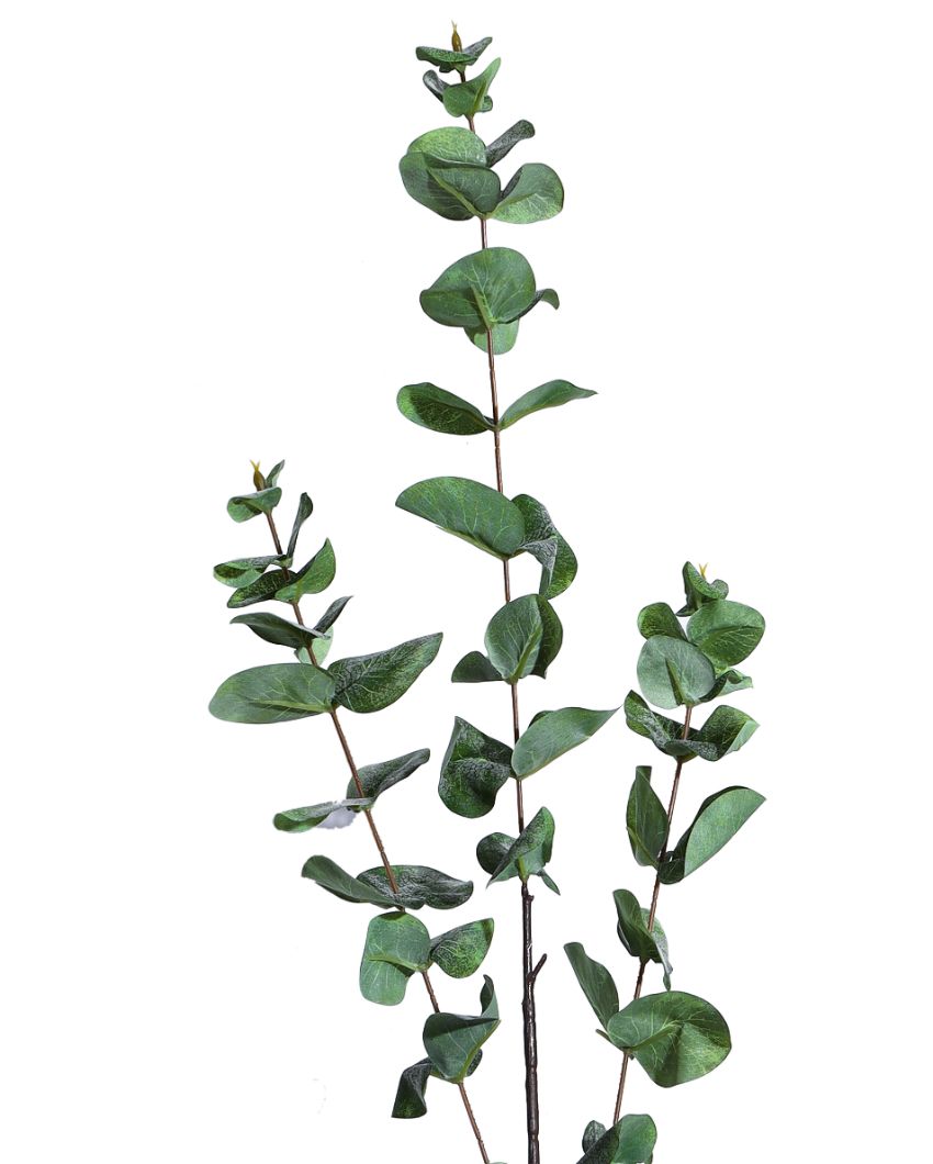 Decorative Artificial Eucalyptus 3 Sticks Without Pot | 32 inches