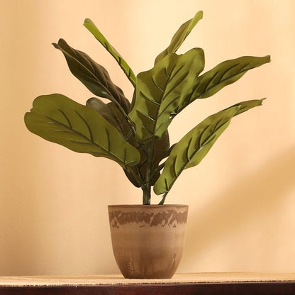 Artificial Potted Fiddle Leaf Fig Plants Set | Set of 2