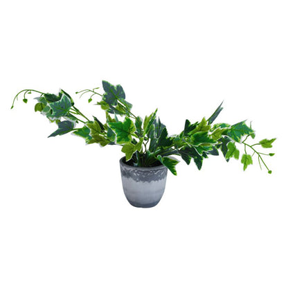 Artificial Potted Green Bush Plant | 4 x 4 x 20 inches