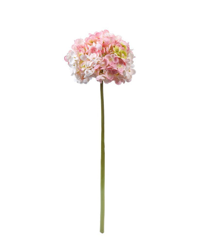 Warm Artificial Hydrangea Flower 3 Sticks Without Pot | 20 inches