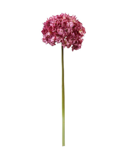 Warm Artificial Hydrangea Flower 3 Sticks Without Pot | 20 inches