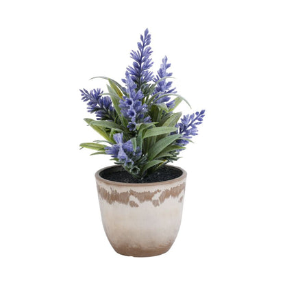 Artificial Potted Lavender Plant Arrangement | Set of 2