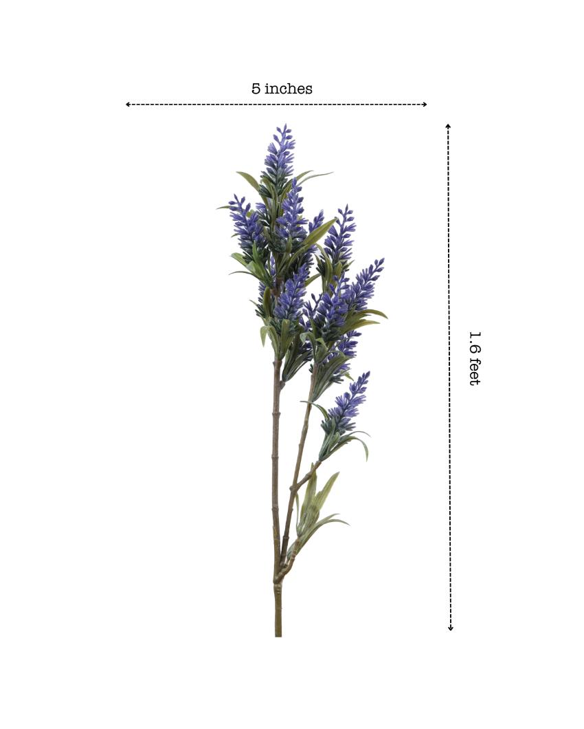 Artificial Lavender Flower 3 Stick Without Pot | 20 inches