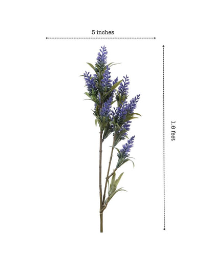 Artificial Lavender Flower 3 Stick Without Pot | 20 inches