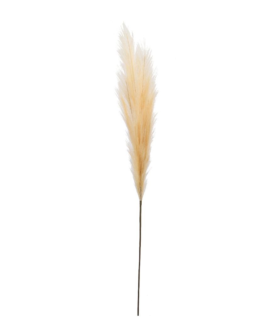 Affordable Artificial Pampas 3 Sticks Flowers Without Pot | 43 inches