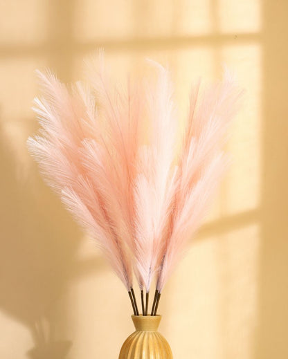 Affordable Artificial Pampas 3 Sticks Flowers Without Pot | 43 inches