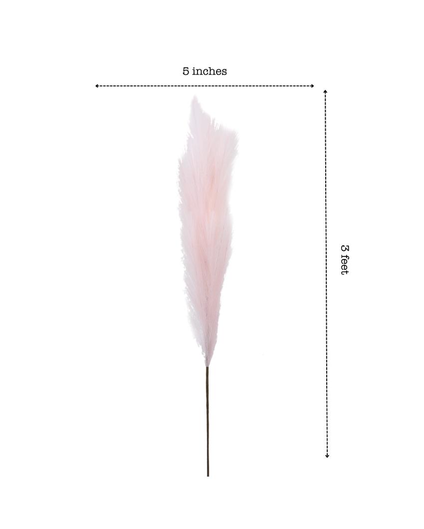 Affordable Artificial Pampas 3 Sticks Flowers Without Pot | 43 inches