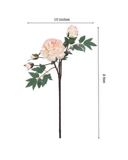 Radiant Artificial Peony Flower Spray Without Pot | 26 inches