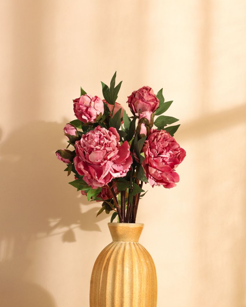 Radiant Artificial Peony Flower Spray Without Pot | 26 inches