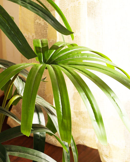 Unique Artificial Rhapis Palm Tree with Black Pot