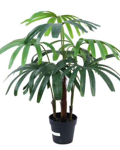 Unique Artificial Rhapis Palm Tree with Black Pot