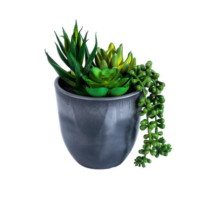 Artificial Potted Succulent Planter | 3 x 3 x 10 inches