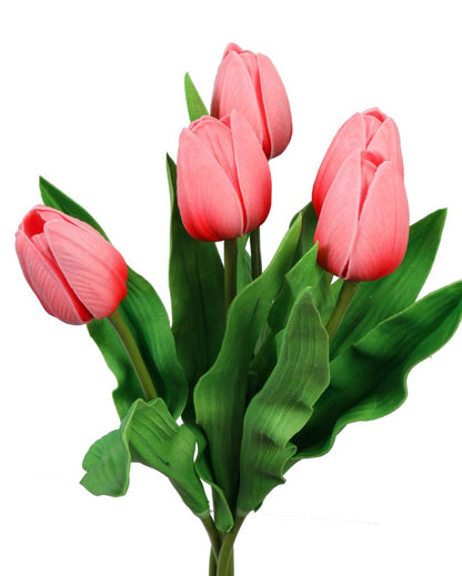 Functional Artificial Tulip Flower 5 Sticks Without Pot | 1 feet