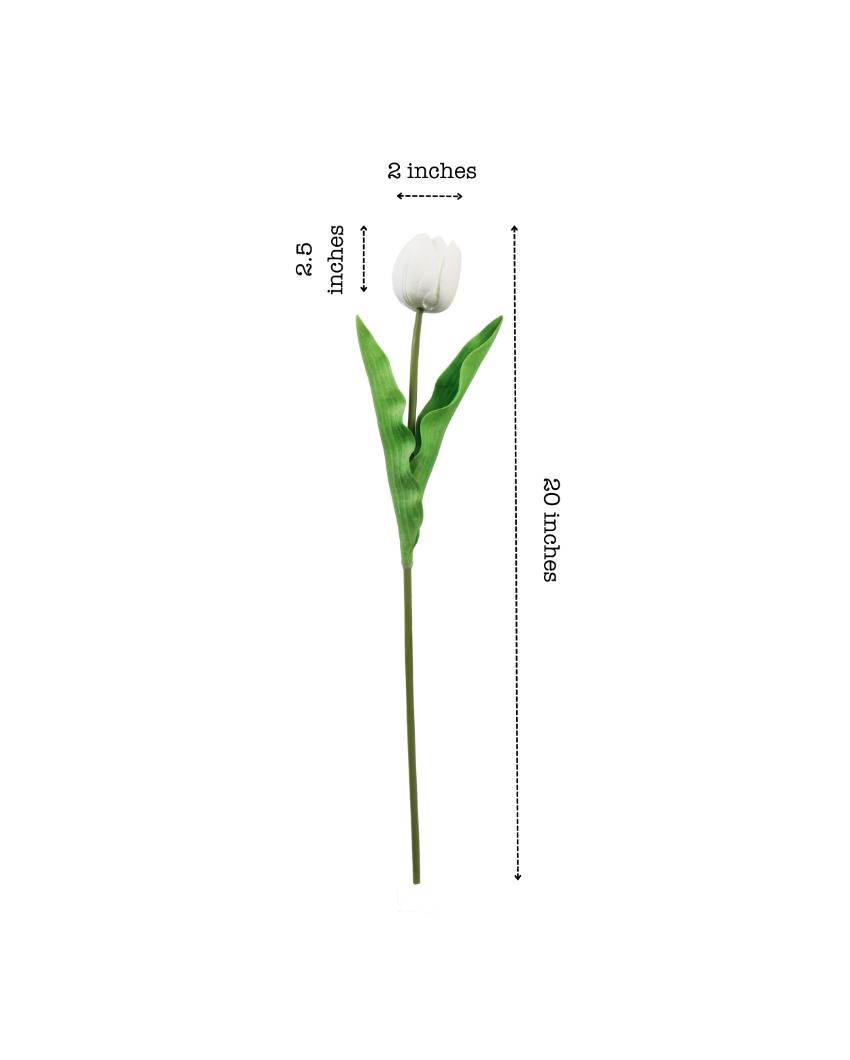 Simple Artificial Tulip Flower 5 Sticks Without Pot | 20 inches