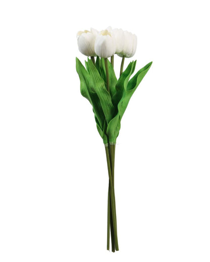 Simple Artificial Tulip Flower 5 Sticks Without Pot | 20 inches