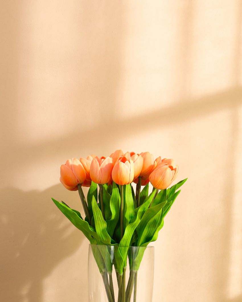 Simple Artificial Tulip Flower 5 Sticks Without Pot | 20 inches