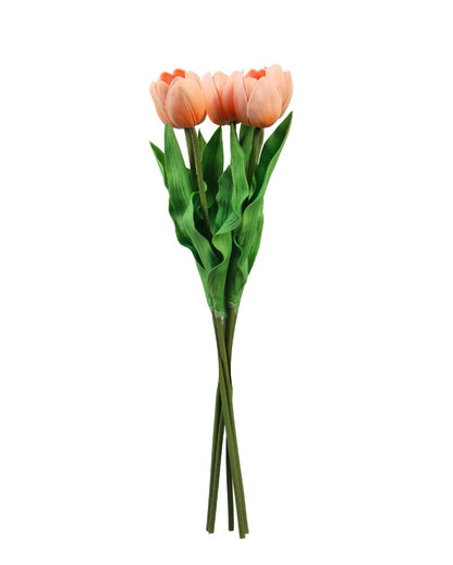 Simple Artificial Tulip Flower 5 Sticks Without Pot | 20 inches