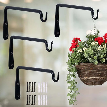 Classic Metal Wall Plant Bracket| Set of 2,4 Set of 4