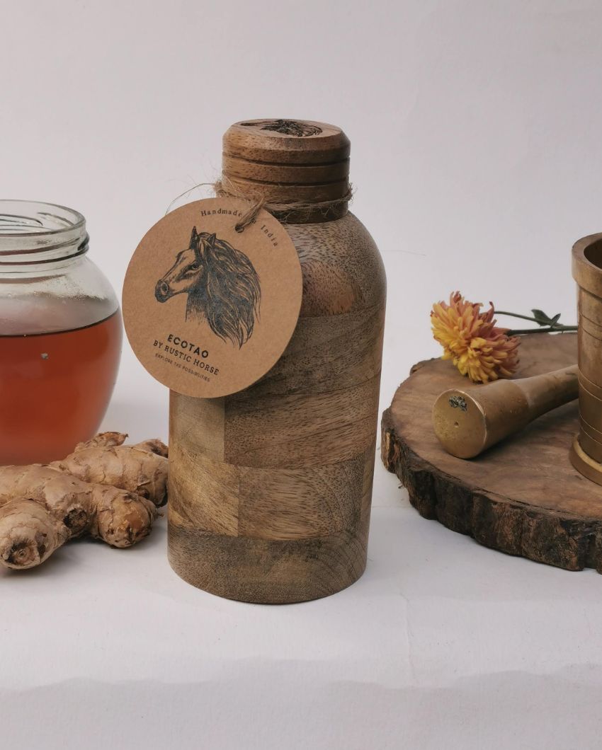 Eco Friendly Wooden Multipurpose Leak Proof Bottle