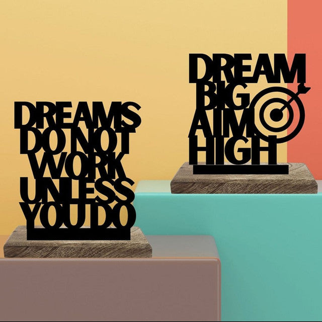 Dreams to Reality Table Décor | Set of 2