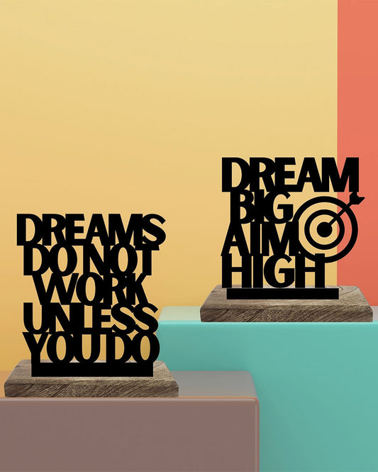 Dreams to Reality Table Décor | Set of 2