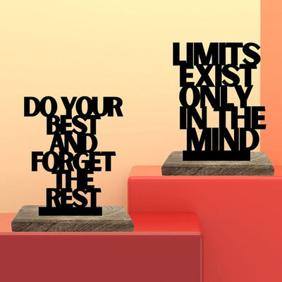 Optimal Mindset Boundless Efforts Table Décor | Set of 2