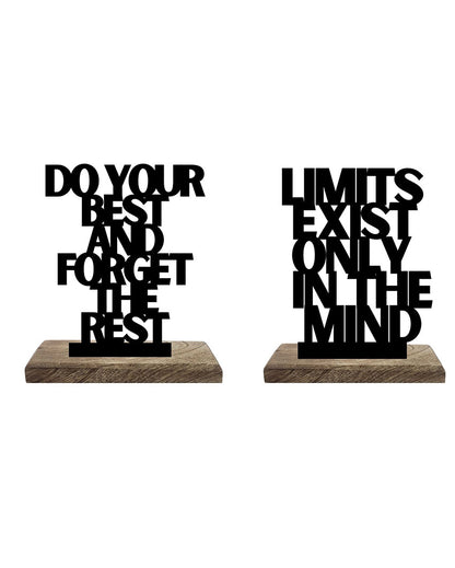 Optimal Mindset Boundless Efforts Table Décor | Set of 2