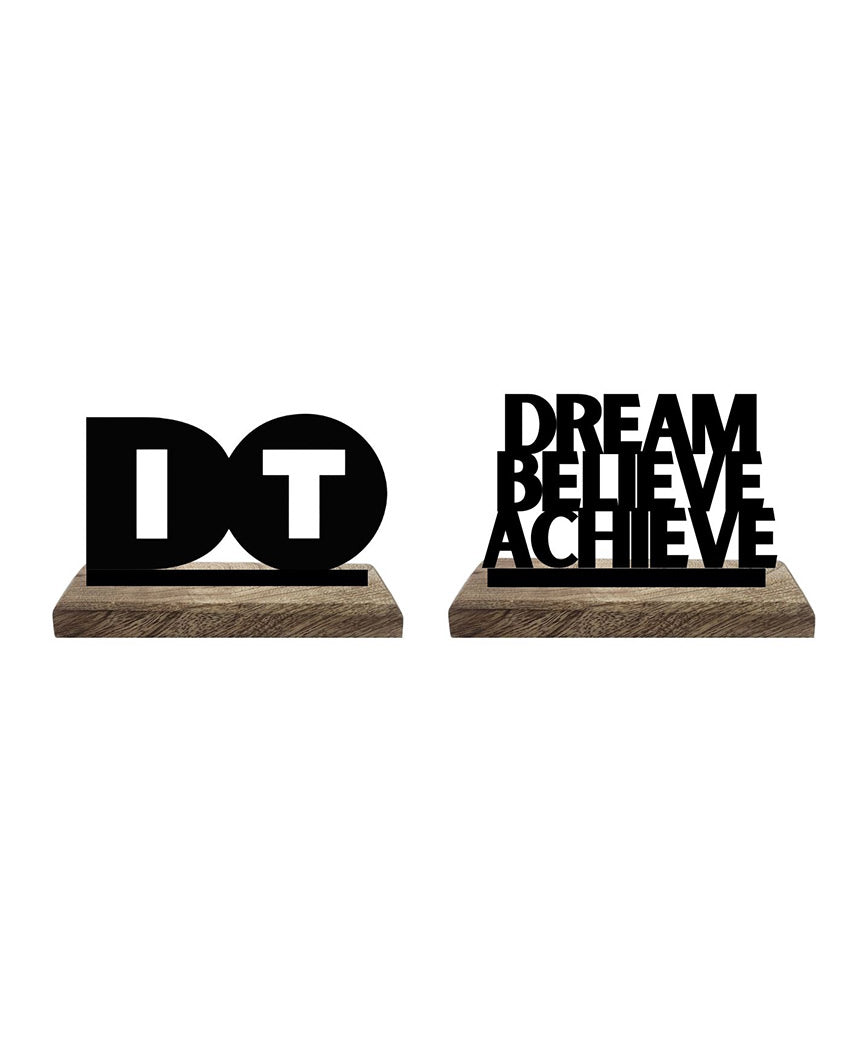 Achieve through Action Table Décor | Set of 2