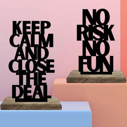 Calm Composure Bold Risks Table Décor | Set of 2