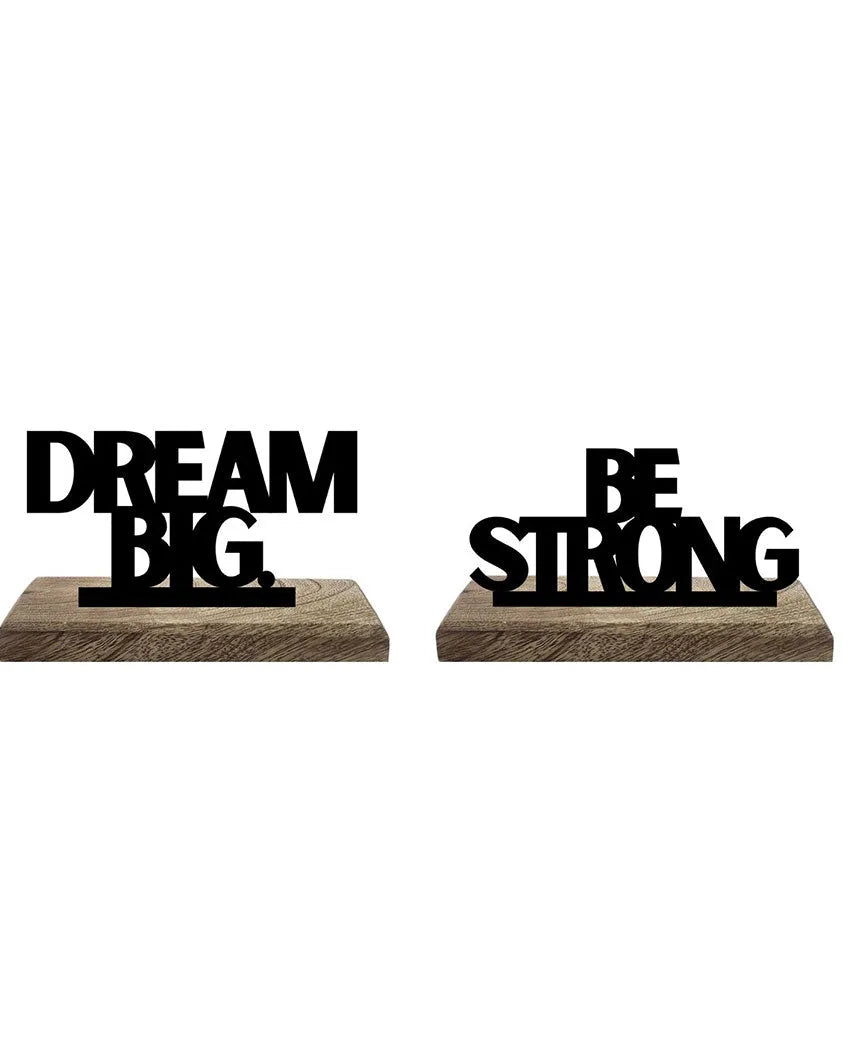 Big Dreams Strong Spirit Table Décor | Set of 2