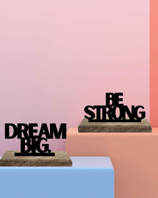 Big Dreams Strong Spirit Table Décor | Set of 2