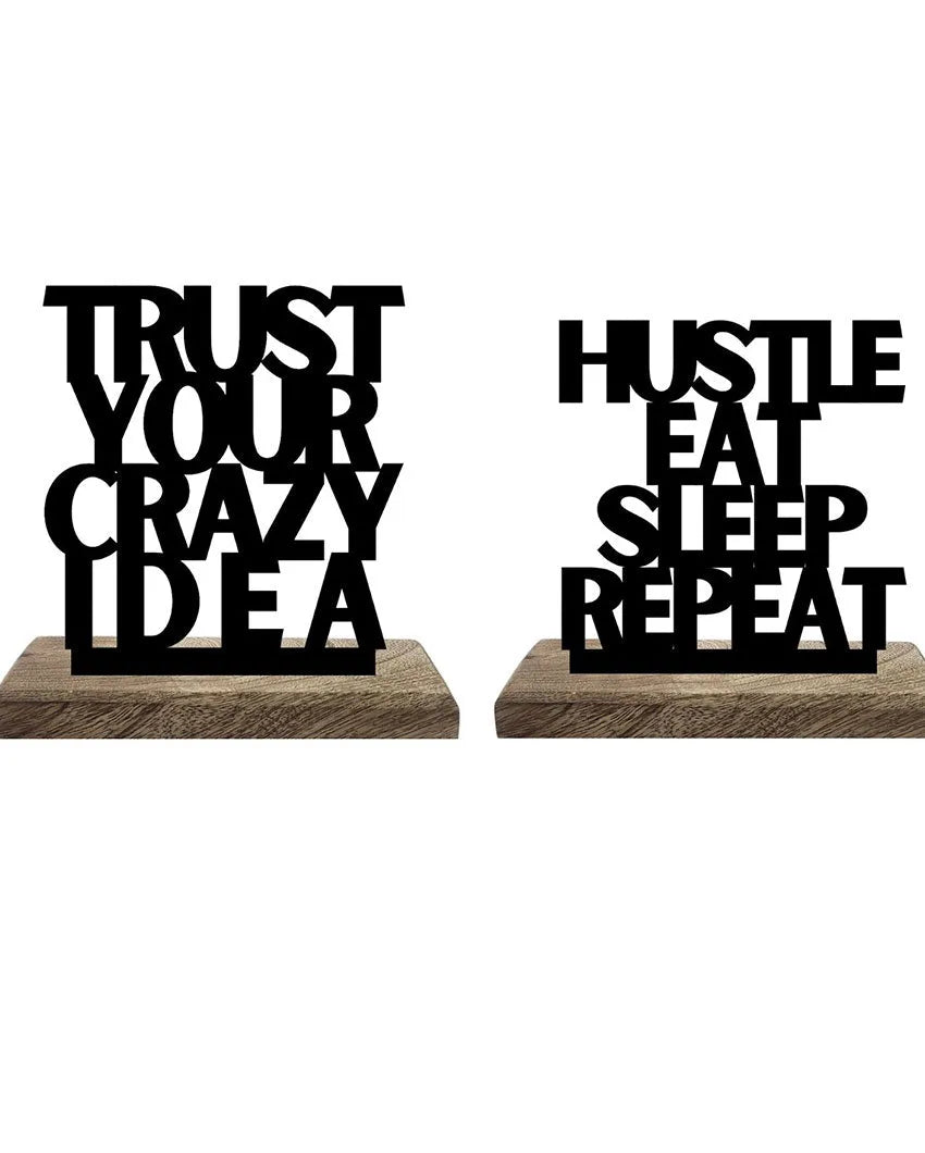 Crazy Hustle Momentum Table Décor | Set of 2