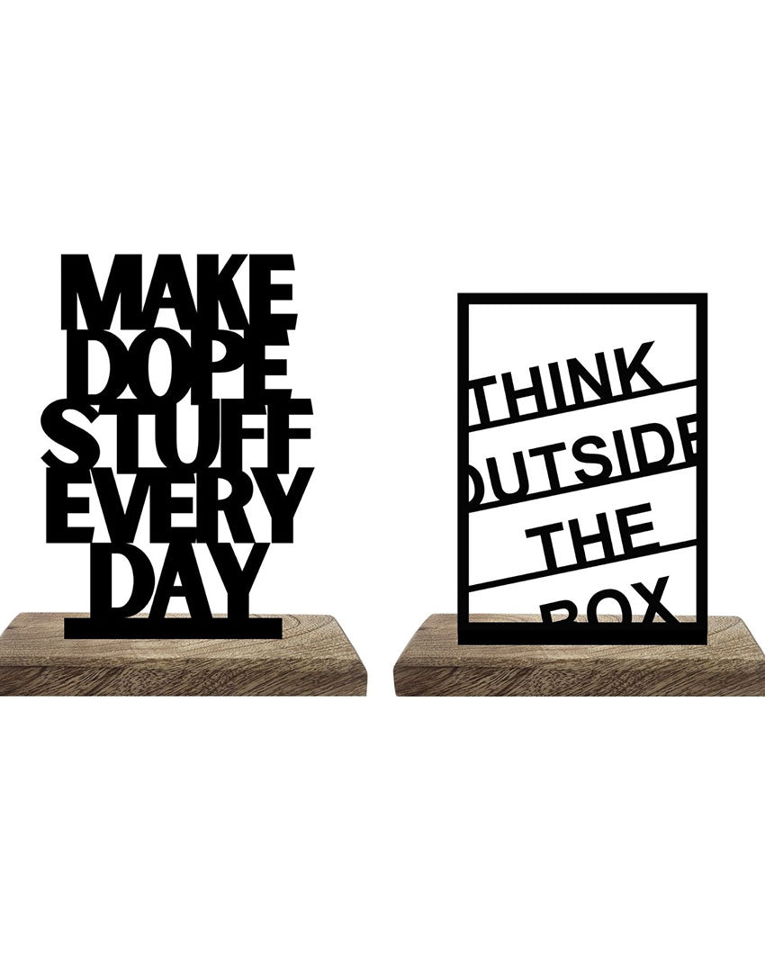 Dope Ideas Daily Execution Table Décor | Set of 2