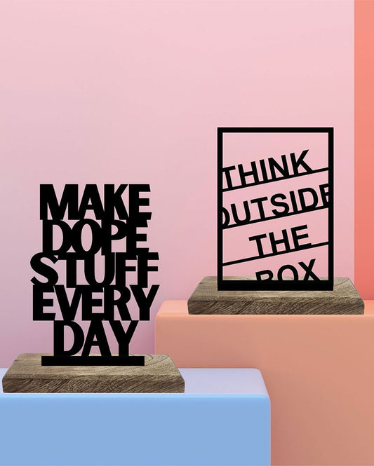 Dope Ideas Daily Execution Table Décor | Set of 2