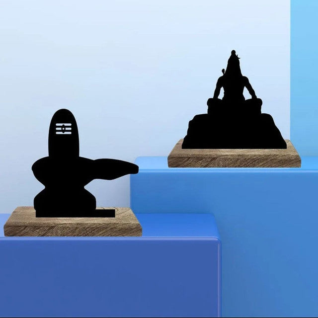 Har Har Mahadeva Table Décor | Set of 2