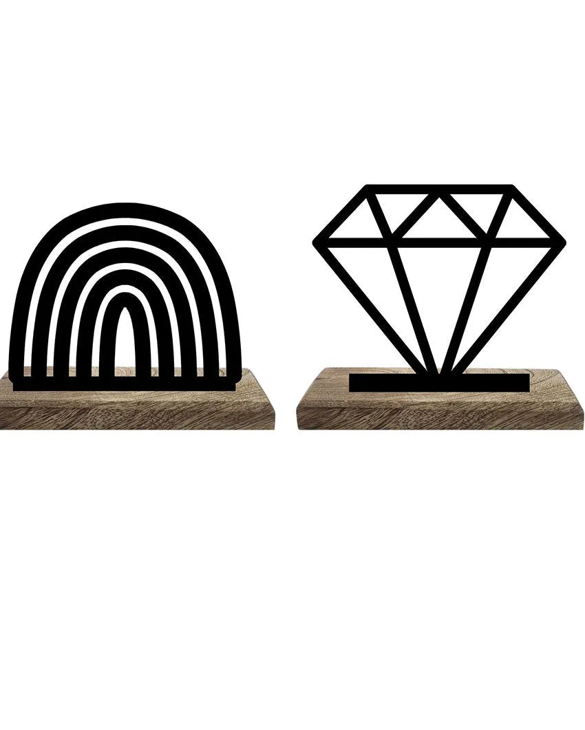 Shimmering Spectrum Table Décor | Set of 2