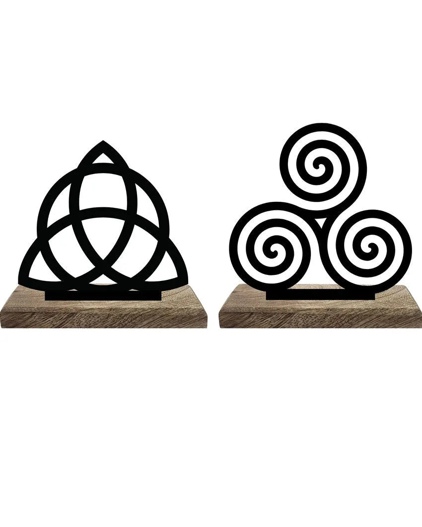 Eternal Knots and Spirals Table Décor | Set of 2