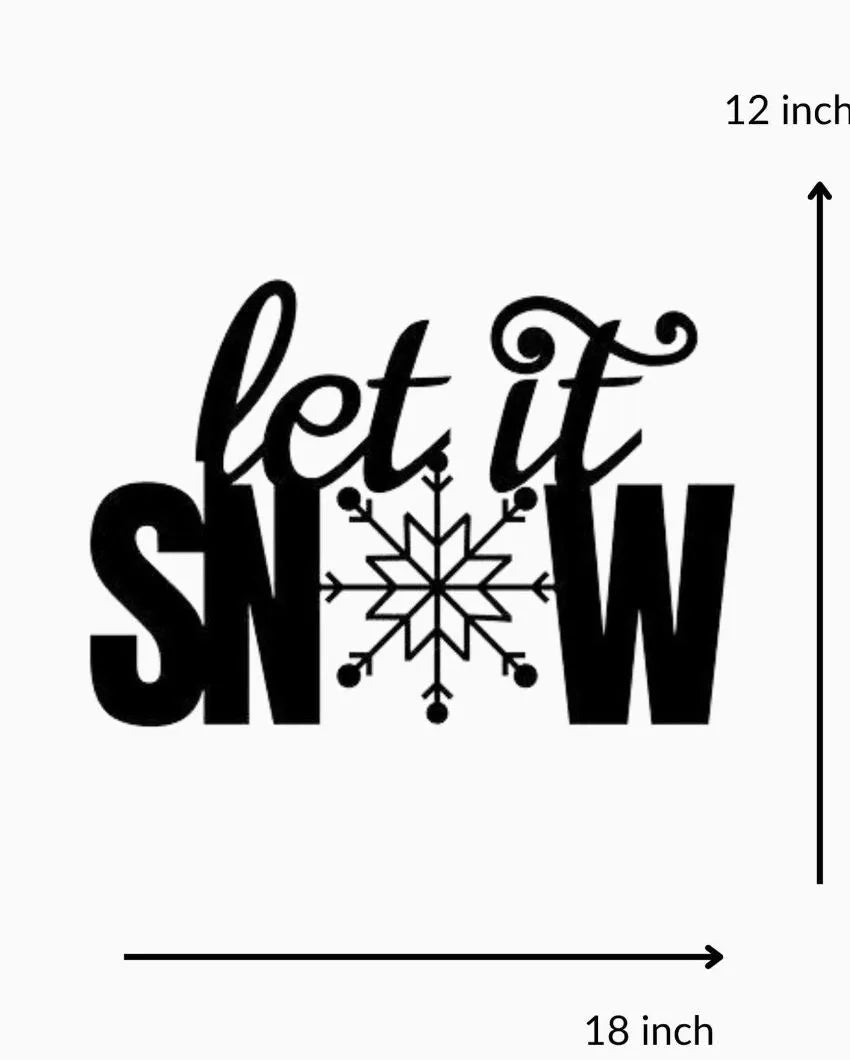 Let It SnowIron Wall Hanging Décor