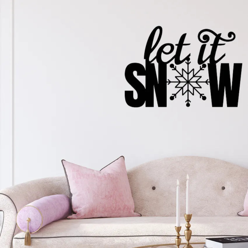 Let It SnowIron Wall Hanging Décor