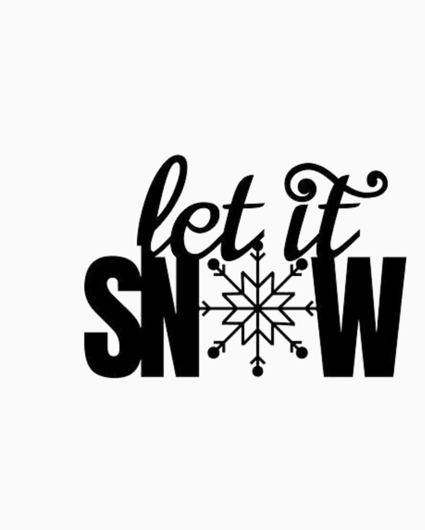 Let It SnowIron Wall Hanging Décor