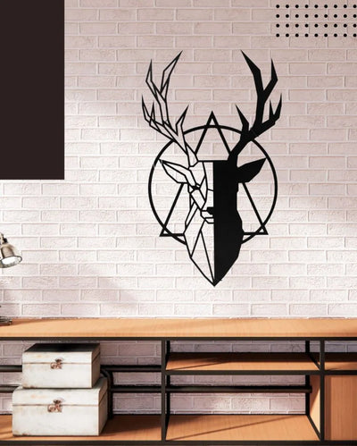 Vally ReindeerIron Wall Hanging Décor