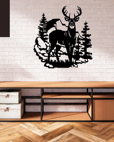 Creative ReindeerIron Wall Hanging Décor