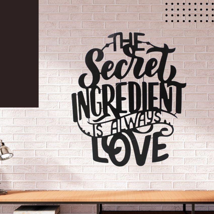 The Secret Ingredient Is Always LoveIron Wall Hanging Décor