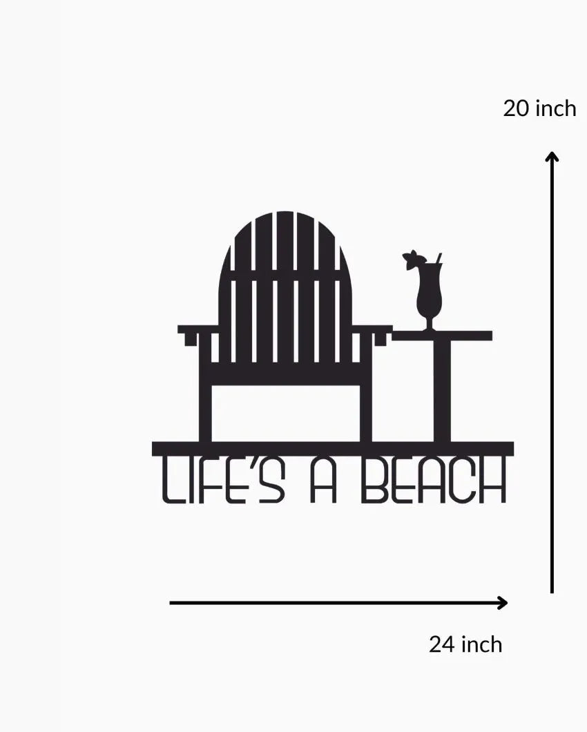 Life Is A BeachIron Wall Hanging Décor