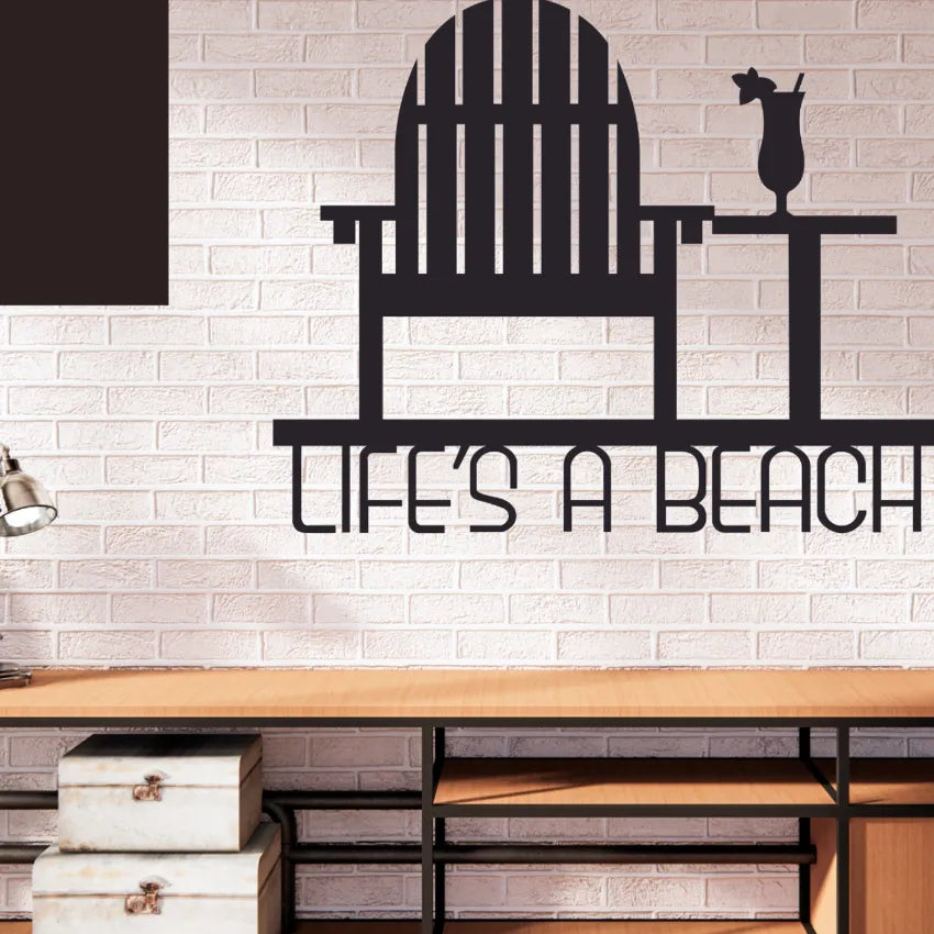 Life Is A BeachIron Wall Hanging Décor