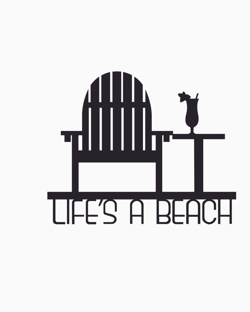 Life Is A BeachIron Wall Hanging Décor