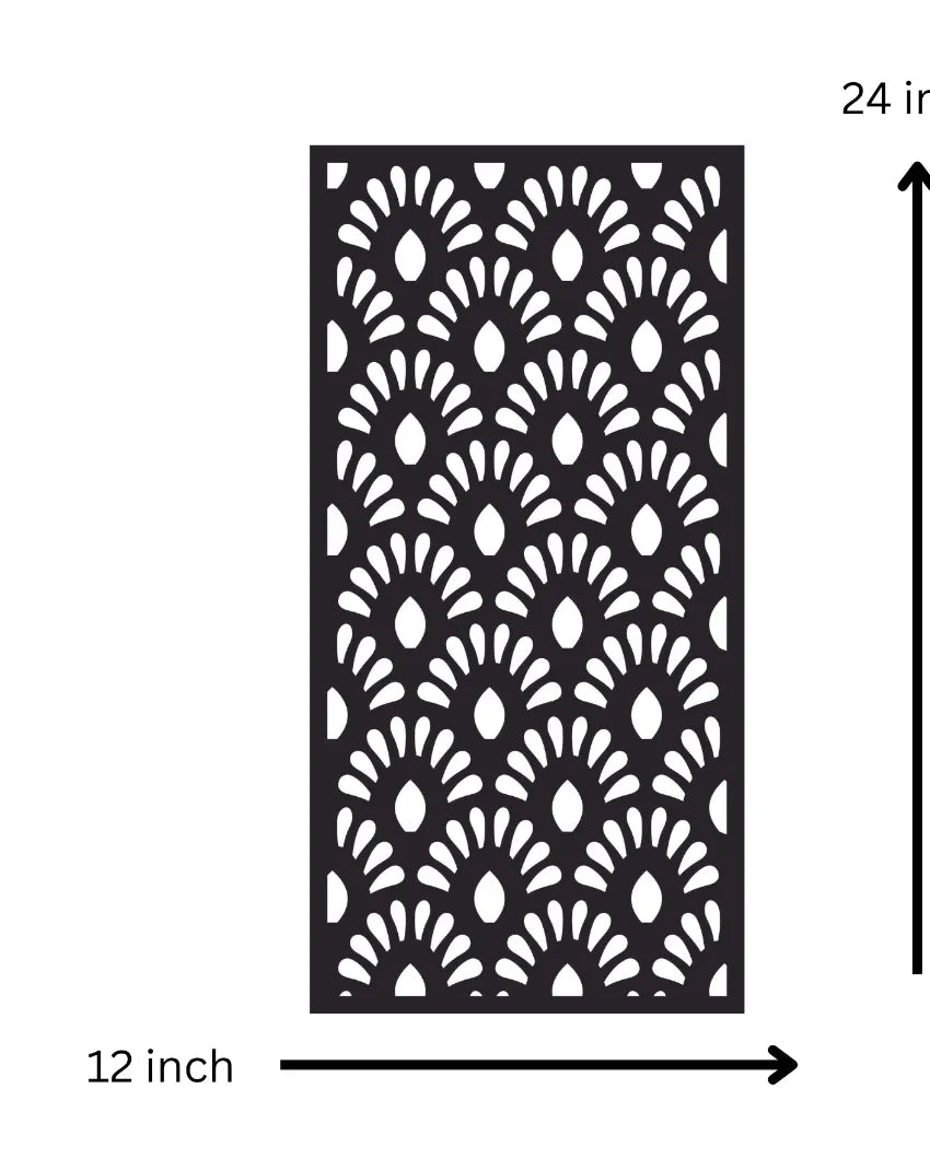 Rectangular Creative Pattern PanelIron Wall Hanging Décor