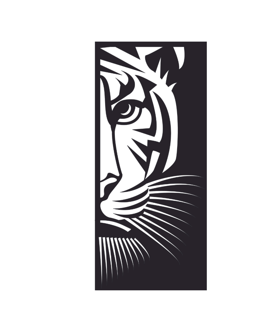 Tiger PanelIron Wall Hanging Décor