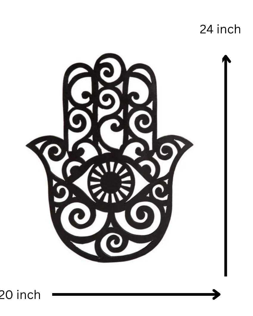 Hamsa EyeIron Wall Hanging Décor