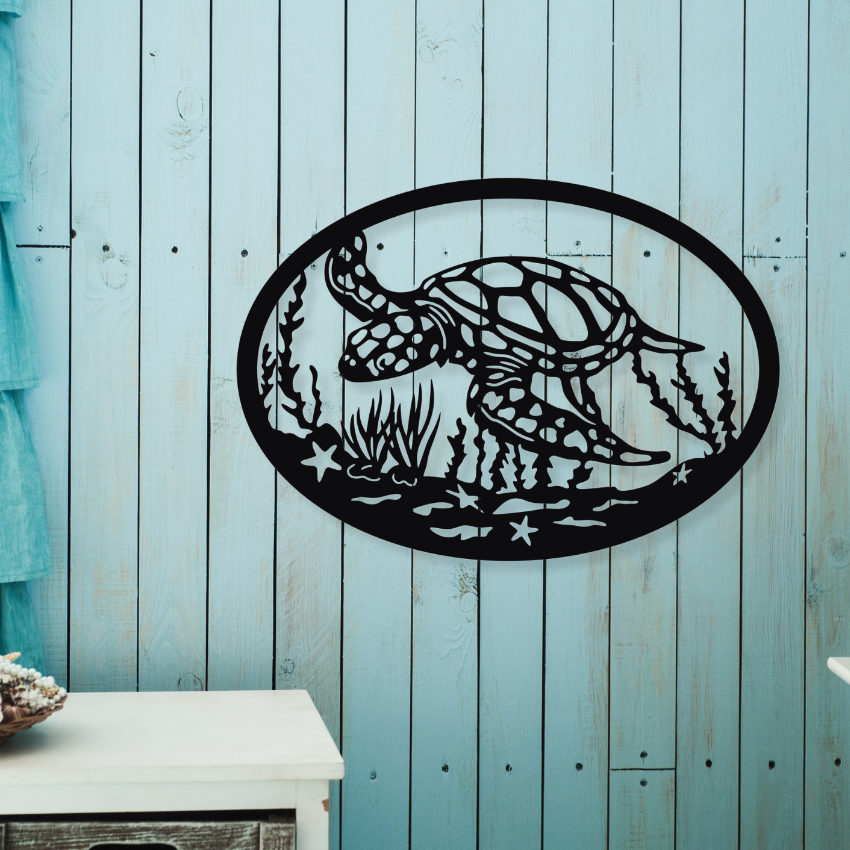 Turtle DesignIron Wall Hanging Décor